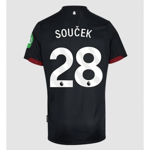 Dres West Ham United Tomas Soucek #28 Gostujuci 2024-25 Kratak Rukav